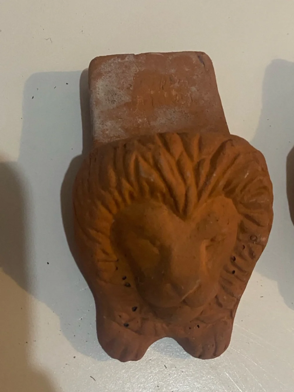 Terracotta Lion Head red / orange Home Accent terracotta lion head planter feet